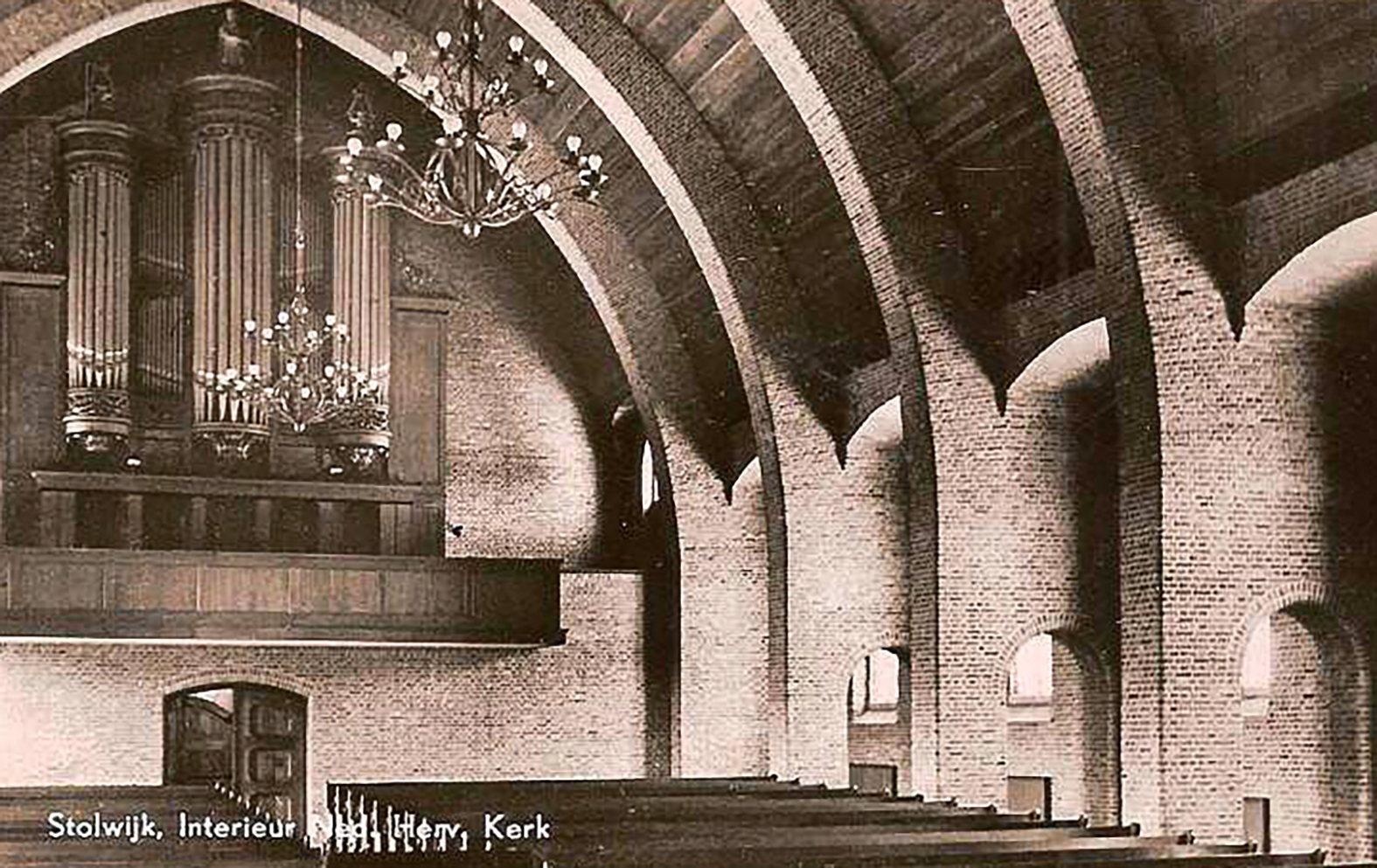 interieur nh kerk 1949